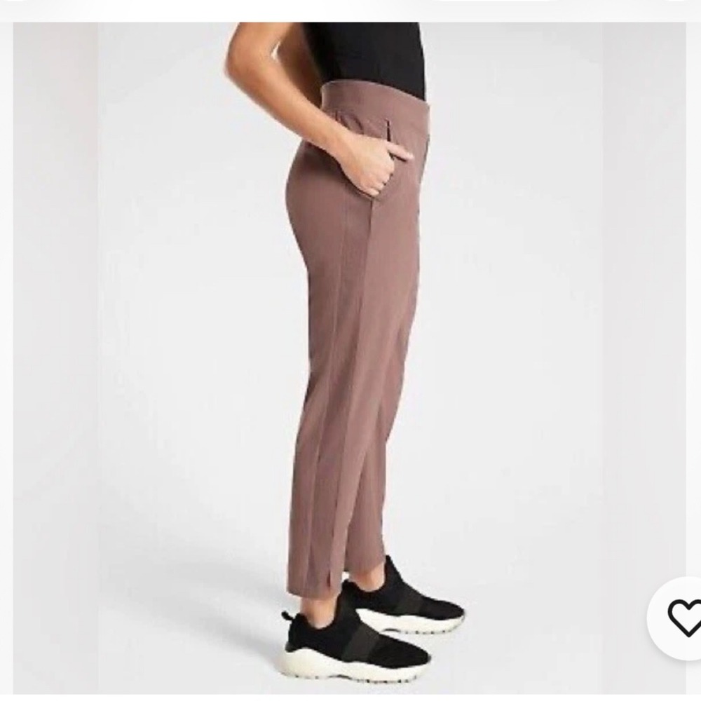 Athleta Brooklyn ankle Pants Womens Size 4 Brown Stretch Travel Casual